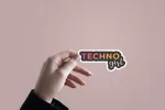 Techno Girl | Premium Quality Matt Vinyl Sticker