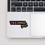 Techno Girl | Premium Quality Matt Vinyl Sticker