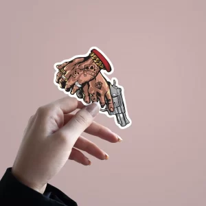 In Guns We Trust | Premium Quality Matt Vinyl Sticker