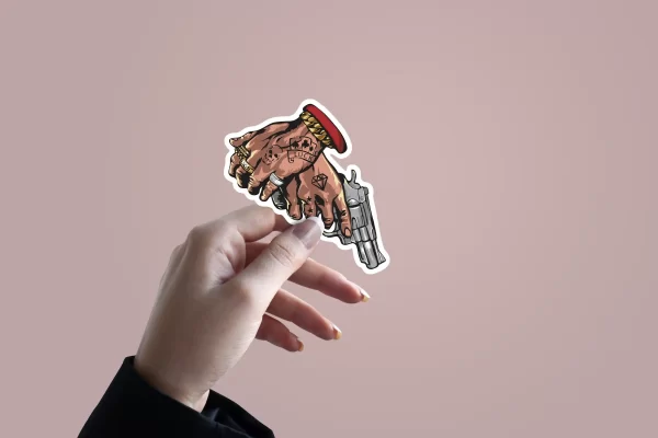 In Guns We Trust | Premium Quality Matt Vinyl Sticker