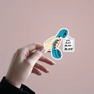 Blah Blah Blah | Premium Quality Matt Vinyl Sticker