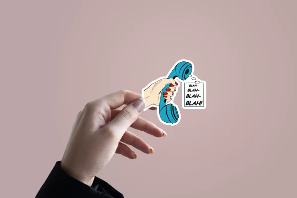 Blah Blah Blah | Premium Quality Matt Vinyl Sticker