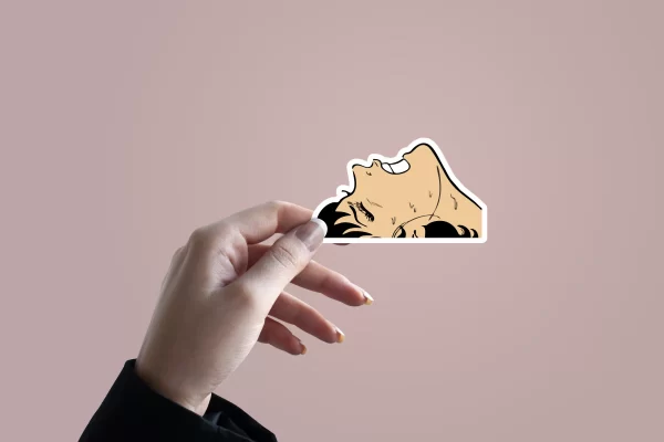 Frustated Girl | Premium Quality Matt Vinyl Sticker