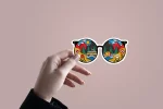 Cool Remix Glasses | Premium Quality Matt Vinyl Sticker