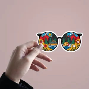 Cool Remix Glasses | Premium Quality Matt Vinyl Sticker