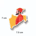 SHIVAJI MAHARAJ FRIDGE MAGNET | PACK OF 1