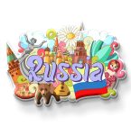 RUSSIA FRIDGE MAGNET | PACK OF 1