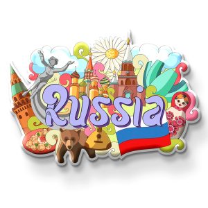 RUSSIA FRIDGE MAGNET | PACK OF 1