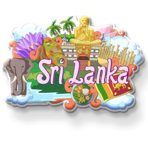 SRI LANKA FRIDGE MAGNET | PACK OF 1