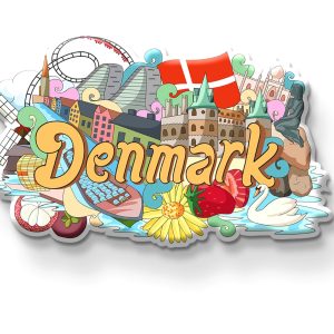 DENMARK FRIDGE MAGNET | PACK OF 1