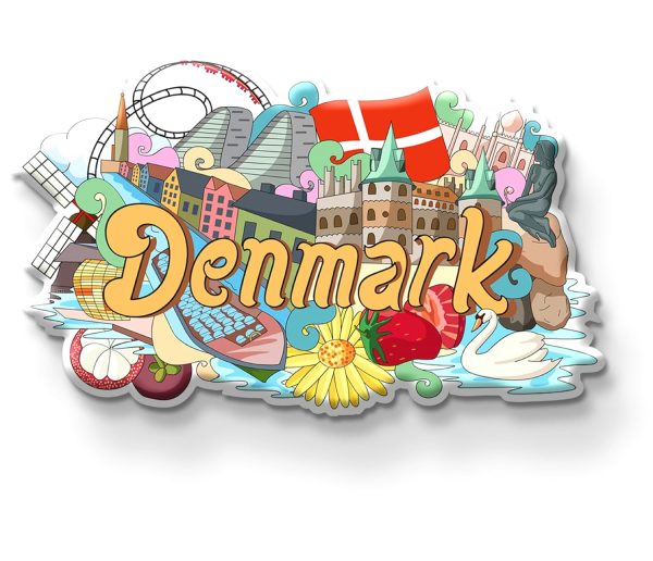 DENMARK FRIDGE MAGNET | PACK OF 1